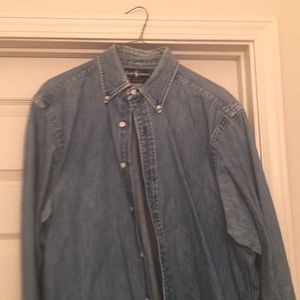 Ralph Lauren men's jean button down shirt